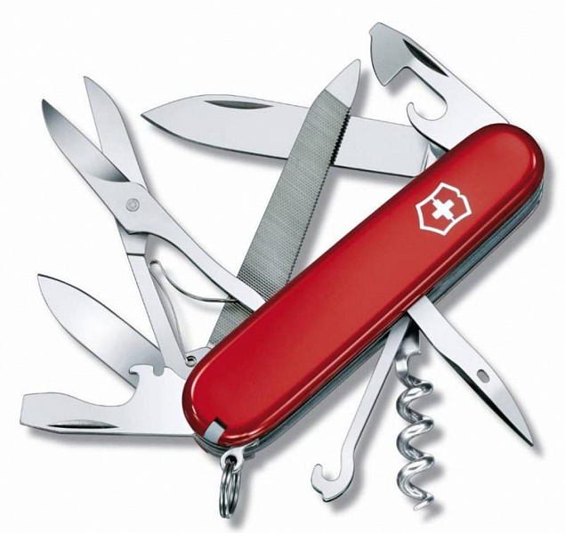 Офицерский нож Mountaineer 91, красный с логотипом в Балашихе заказать по выгодной цене в кибермаркете AvroraStore