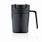 Термокружка с ручкой Coffee-to-go, черный с логотипом в Балашихе заказать по выгодной цене в кибермаркете AvroraStore