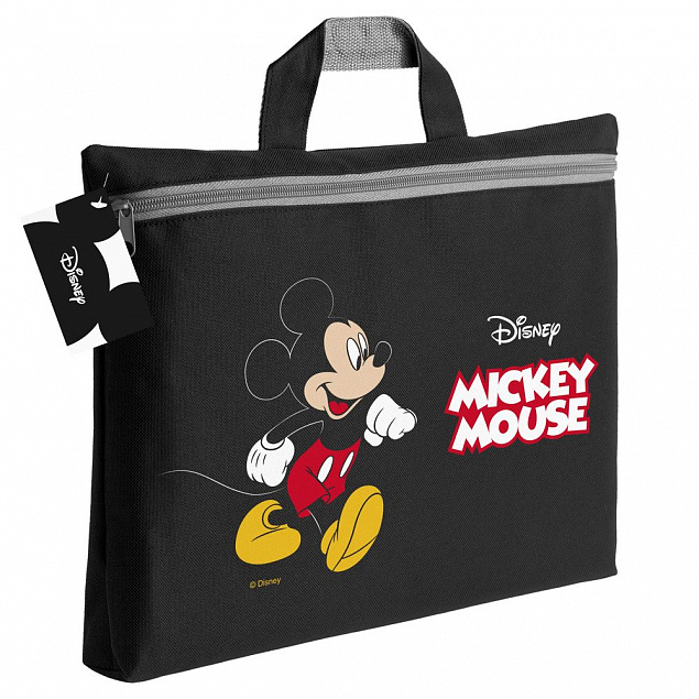 Сумка-папка «Микки Маус. Easygoing», черная с логотипом в Балашихе заказать по выгодной цене в кибермаркете AvroraStore