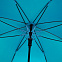 Зонт-трость Undercolor с цветными спицами, бирюзовый с логотипом в Балашихе заказать по выгодной цене в кибермаркете AvroraStore
