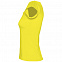 Футболка женская MELROSE 150 с глубоким вырезом, лимонно-желтая с логотипом в Балашихе заказать по выгодной цене в кибермаркете AvroraStore