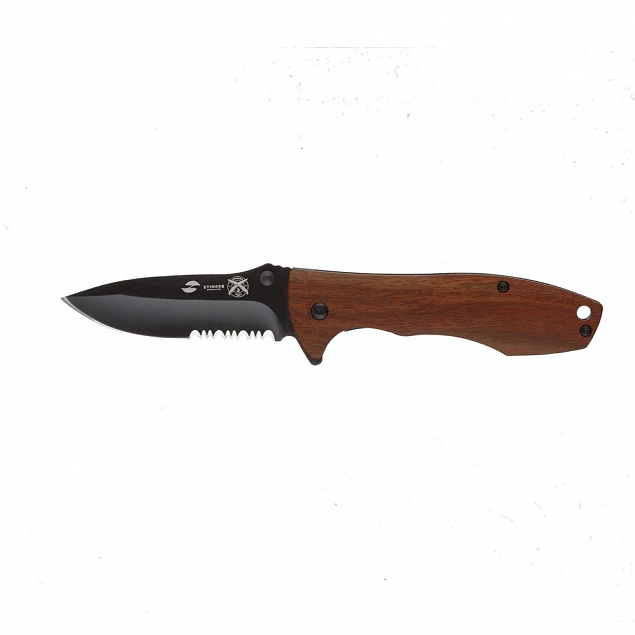 Складной нож Stinger 632SW, сандаловое дерево с логотипом в Балашихе заказать по выгодной цене в кибермаркете AvroraStore