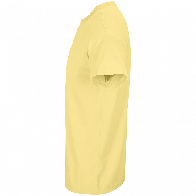 Футболка оверсайз мужская Boxy Men, светло-желтая с логотипом в Балашихе заказать по выгодной цене в кибермаркете AvroraStore