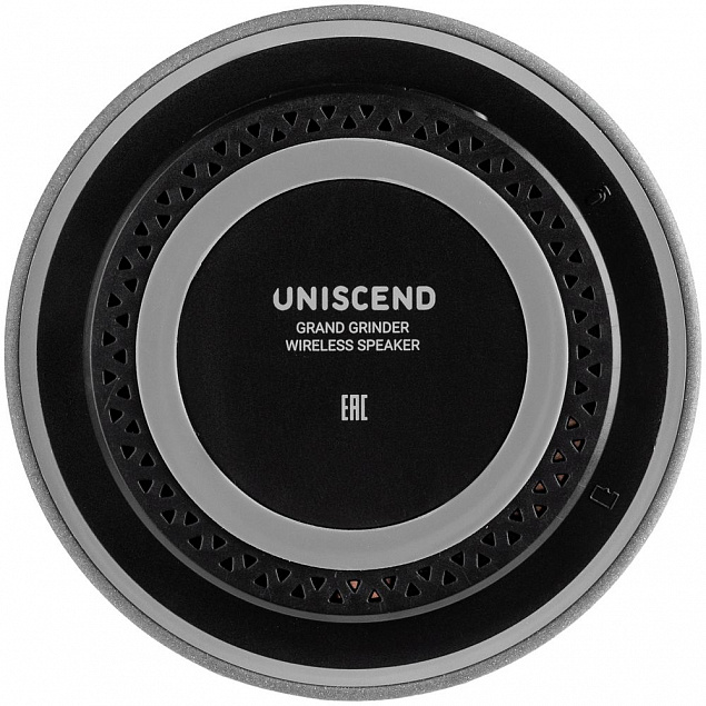 Беспроводная колонка Uniscend Grand Grinder, серая с логотипом в Балашихе заказать по выгодной цене в кибермаркете AvroraStore