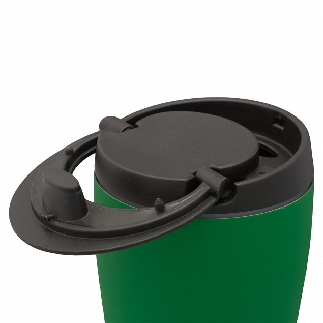 Термостакан Bucks, вакуумный, зеленый с логотипом в Балашихе заказать по выгодной цене в кибермаркете AvroraStore