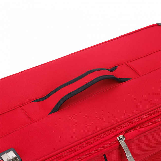 Чемодан Brosno M, красный с логотипом в Балашихе заказать по выгодной цене в кибермаркете AvroraStore