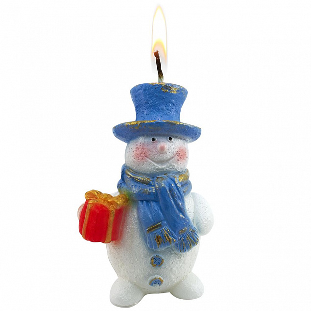 Свеча «Снеговик» с логотипом в Балашихе заказать по выгодной цене в кибермаркете AvroraStore