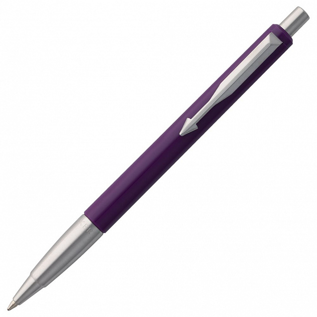 Ручка шариковая Parker Vector Standard K01, фиолетовая с логотипом в Балашихе заказать по выгодной цене в кибермаркете AvroraStore