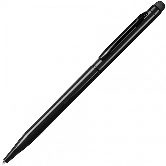 Ручка шариковая со стилусом TOUCHWRITER BLACK, глянцевый корпус с логотипом в Балашихе заказать по выгодной цене в кибермаркете AvroraStore