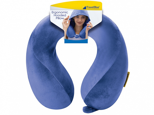 Подушка для путешествий с эффектом памяти, с капюшоном «Hooded Tranquility Pillow» с логотипом в Балашихе заказать по выгодной цене в кибермаркете AvroraStore