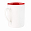 Керамическая кружка Astra, 380 ml, белый/красный с логотипом в Балашихе заказать по выгодной цене в кибермаркете AvroraStore