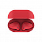 Наушники беспроводные с зарядным боксом TWS AIR SOFT, цвет красный  с логотипом в Балашихе заказать по выгодной цене в кибермаркете AvroraStore