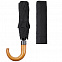 Складной зонт Unit Classic, черный с логотипом в Балашихе заказать по выгодной цене в кибермаркете AvroraStore
