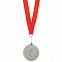 Медаль наградная на ленте  "Серебро" с логотипом в Балашихе заказать по выгодной цене в кибермаркете AvroraStore