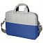 Конференц-сумка BEAM NOTE, серый/ярко-синий, 39х30х6.5 см, ткань верха:100% полиамид, под-д:100%поли с логотипом в Балашихе заказать по выгодной цене в кибермаркете AvroraStore
