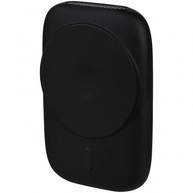 Универсальный магнитный аккумулятор Feel Motion, 5000 мАч, черный с логотипом в Балашихе заказать по выгодной цене в кибермаркете AvroraStore